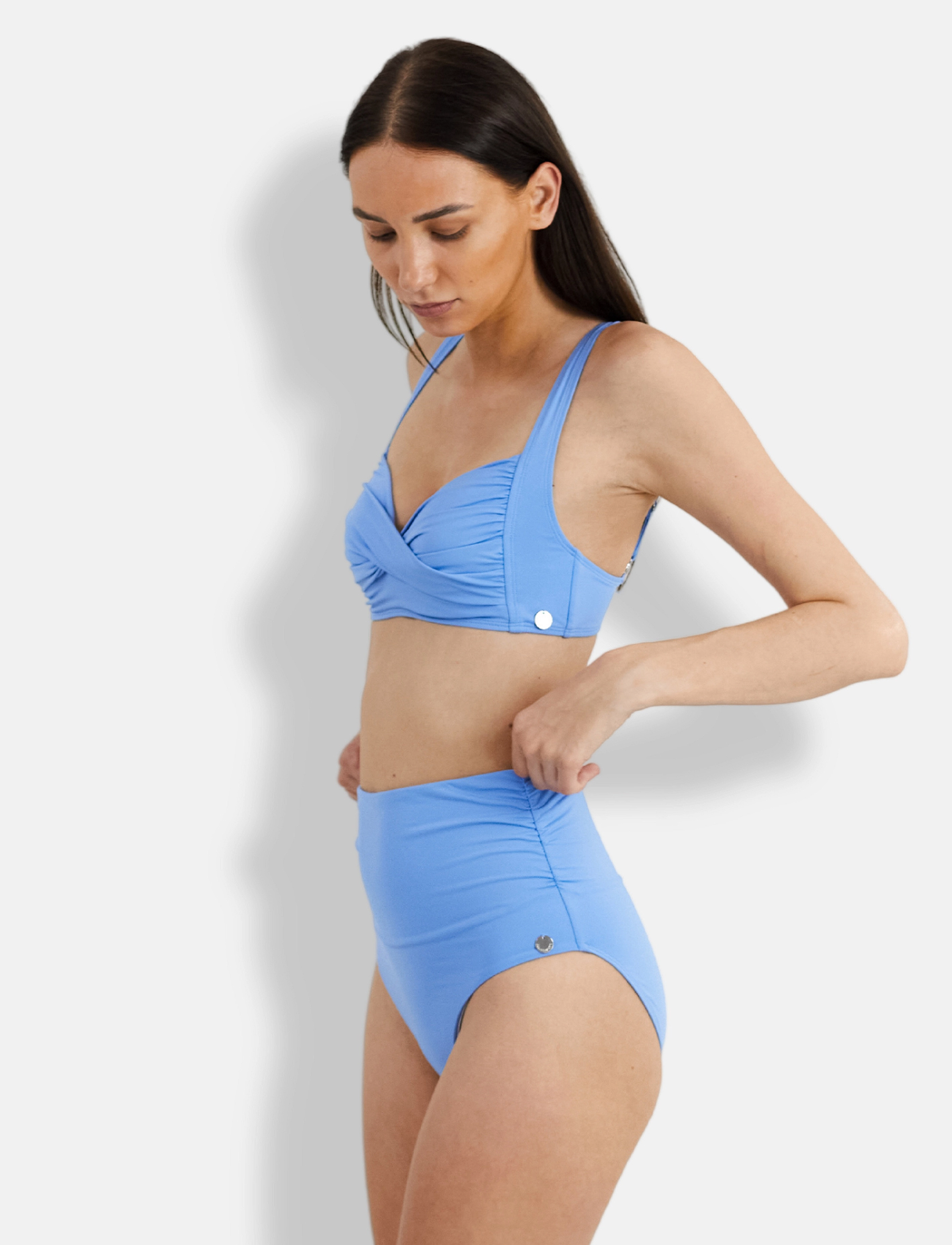 Panos Emporio - Medea Solid Top - push-up bikinier - blue bell - 3
