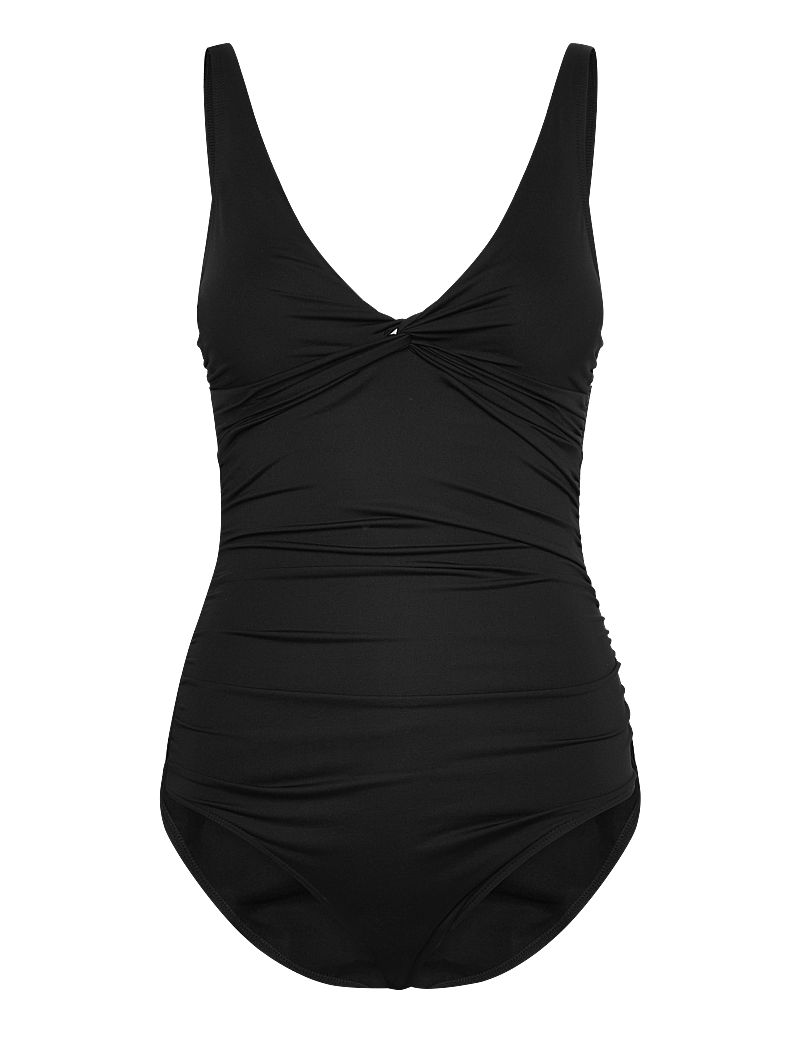 Panos Emporio - Simi Solid Swimsuit Recycled - baddräkter - black - 1