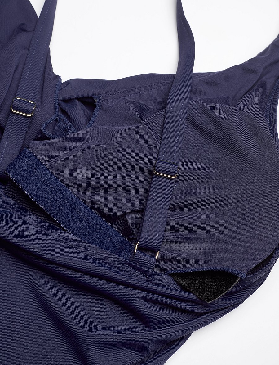 Panos Emporio - Simi solid Swimsuit - trikood - navy - 4