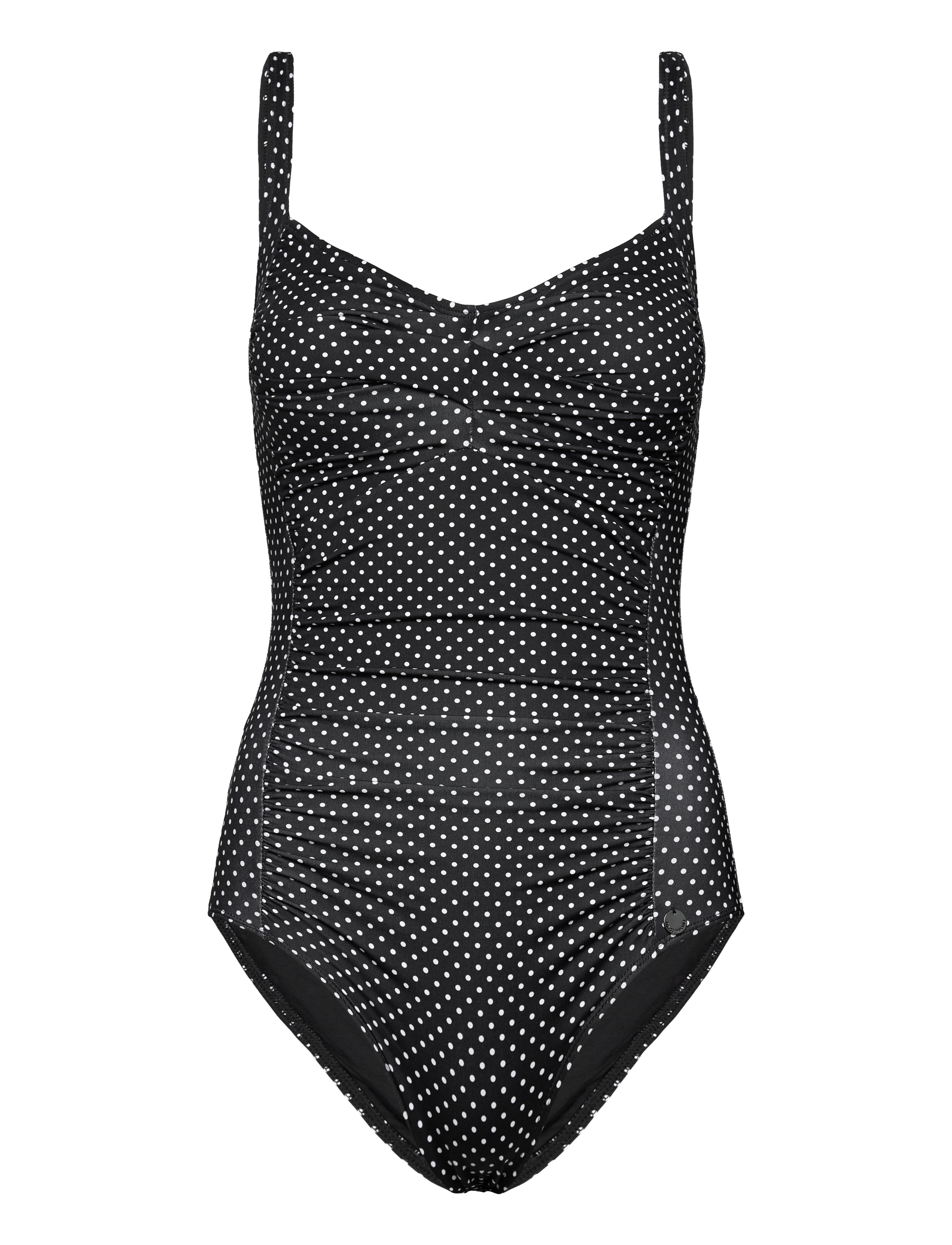 Panos Emporio Potenza Solid swimsuit Recycled - Ujumisriided - BLACK WHITE-DOTS / black