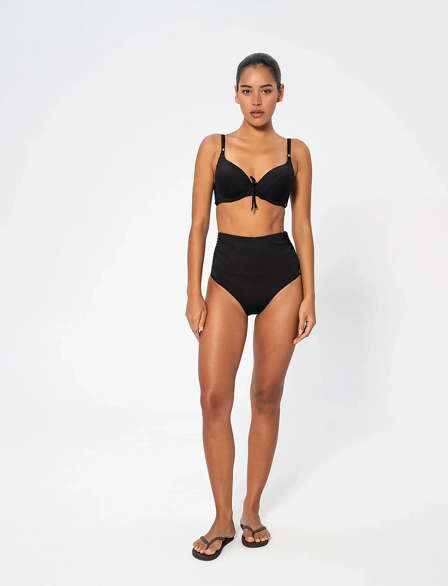 Panos Emporio - Chara Solid Bottom - bikinihosen mit hoher taille - black - 0