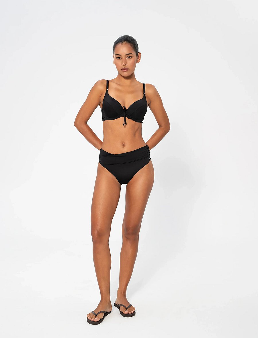 Panos Emporio - Chara Solid Bottom - bikinihosen mit hoher taille - black - 3