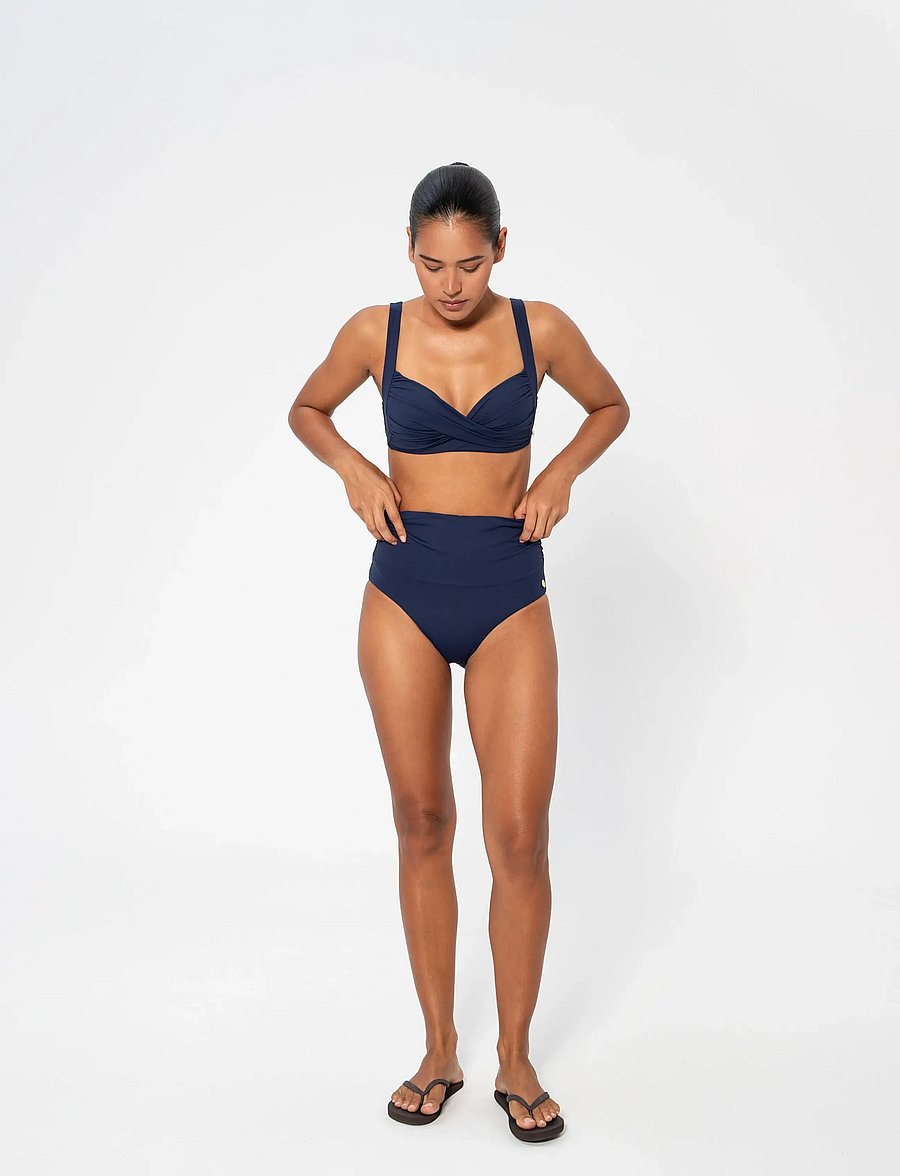 Panos Emporio - Chara Solid Bottom - bikinihosen mit hoher taille - navy - 2