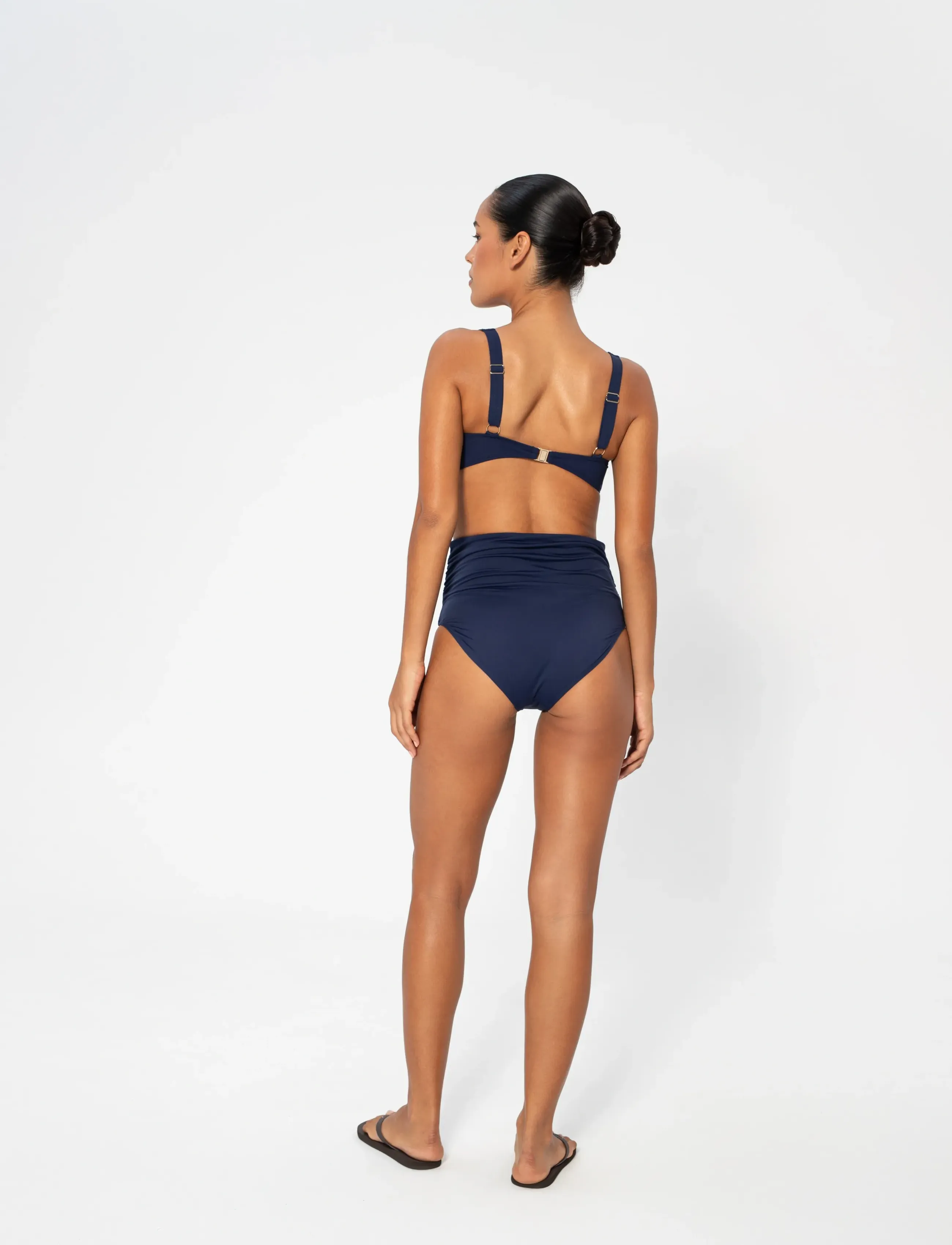 Panos Emporio - Chara Solid Bottom - bikinihosen mit hoher taille - navy - 4