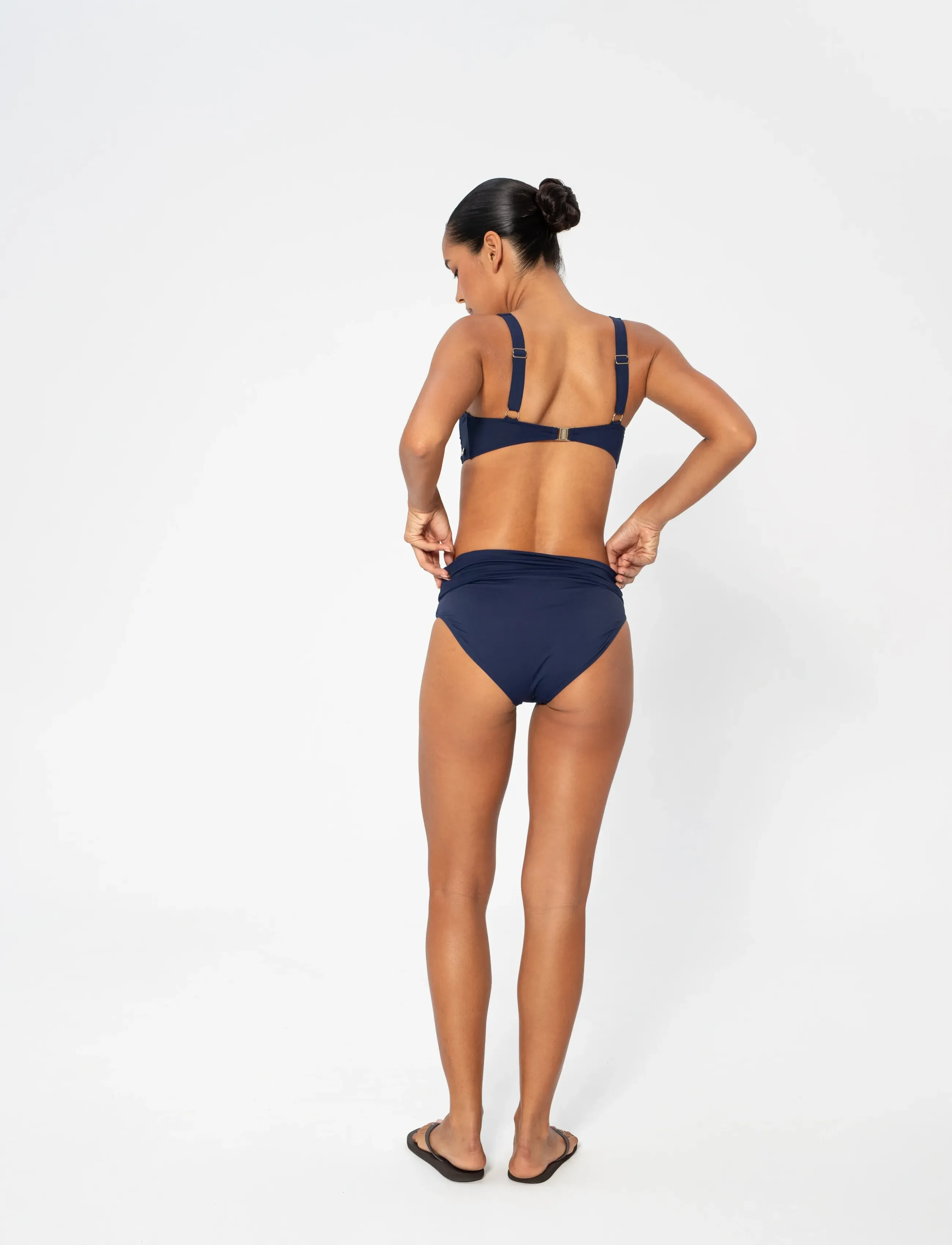 Panos Emporio - Chara Solid Bottom - bikinihosen mit hoher taille - navy - 5