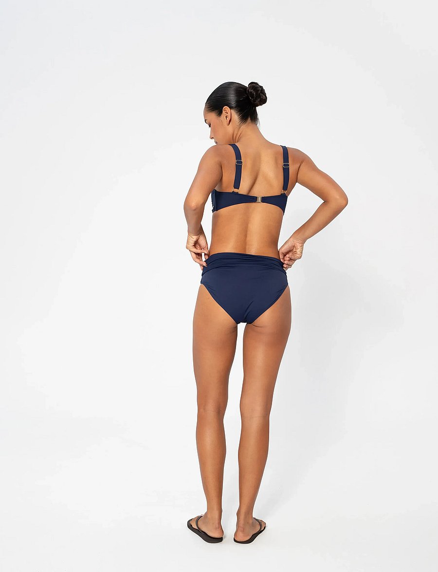Panos Emporio - Chara Solid Bottom - bikinihosen mit hoher taille - navy - 5