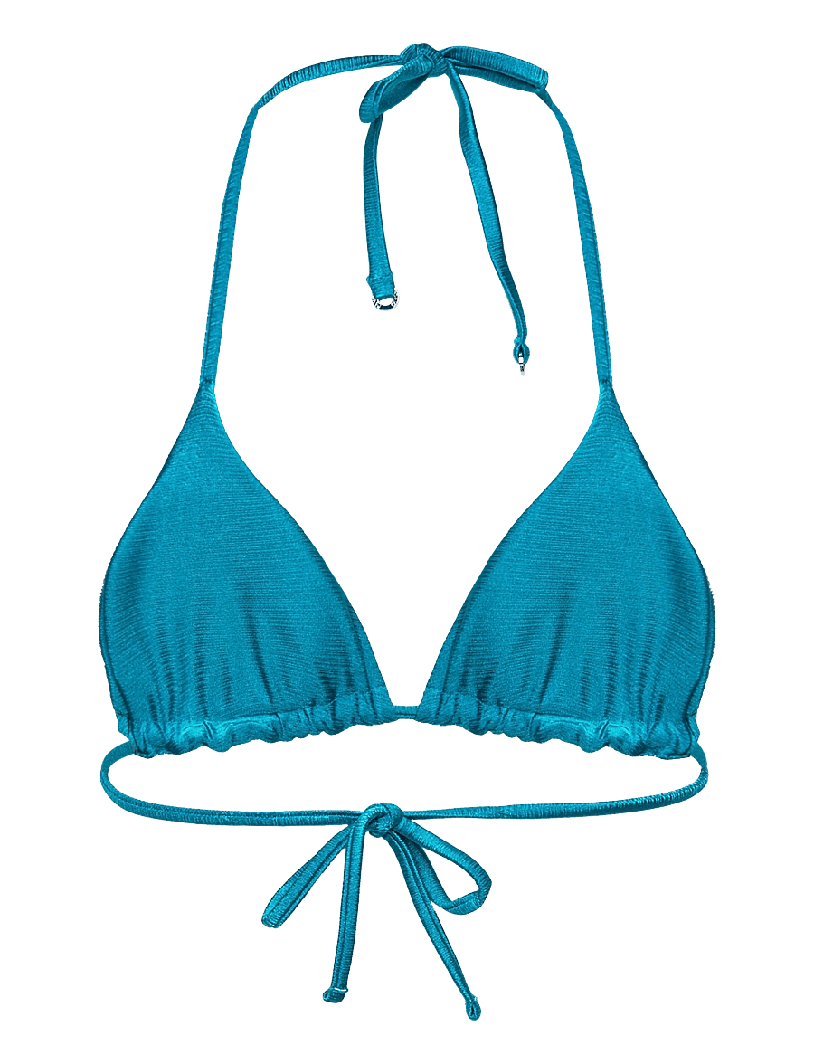 Panos Emporio - Reversible Galathea Top - dreieck-bikini-oberteile - earth green/capri - 2