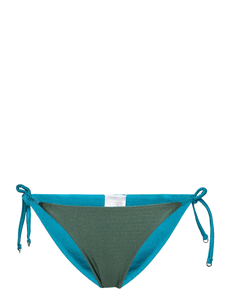 Panos Emporio - Reversible Iliana Btm - side tie bikinier - earth green/capri - 1