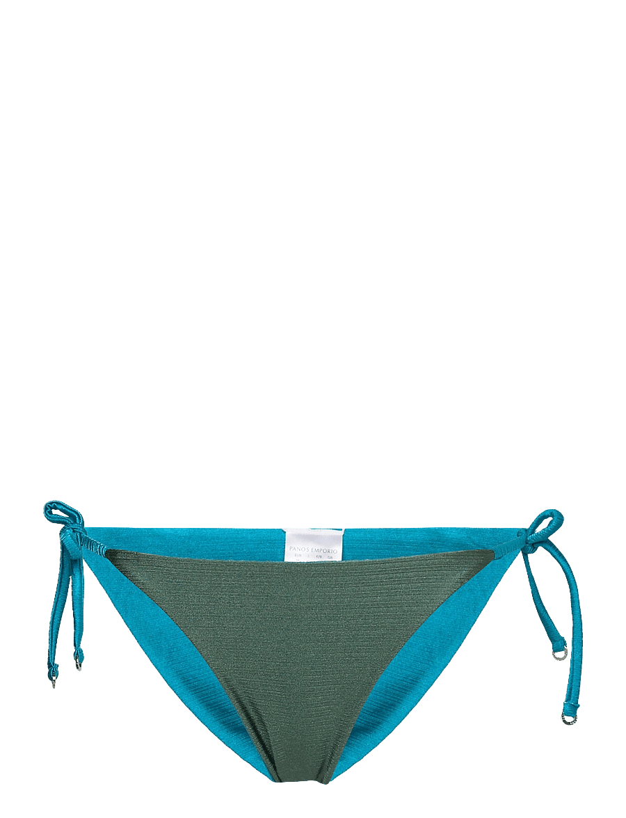 Panos Emporio - Reversible Iliana Btm - bikinis mit seitenbändern - earth green/capri - 1