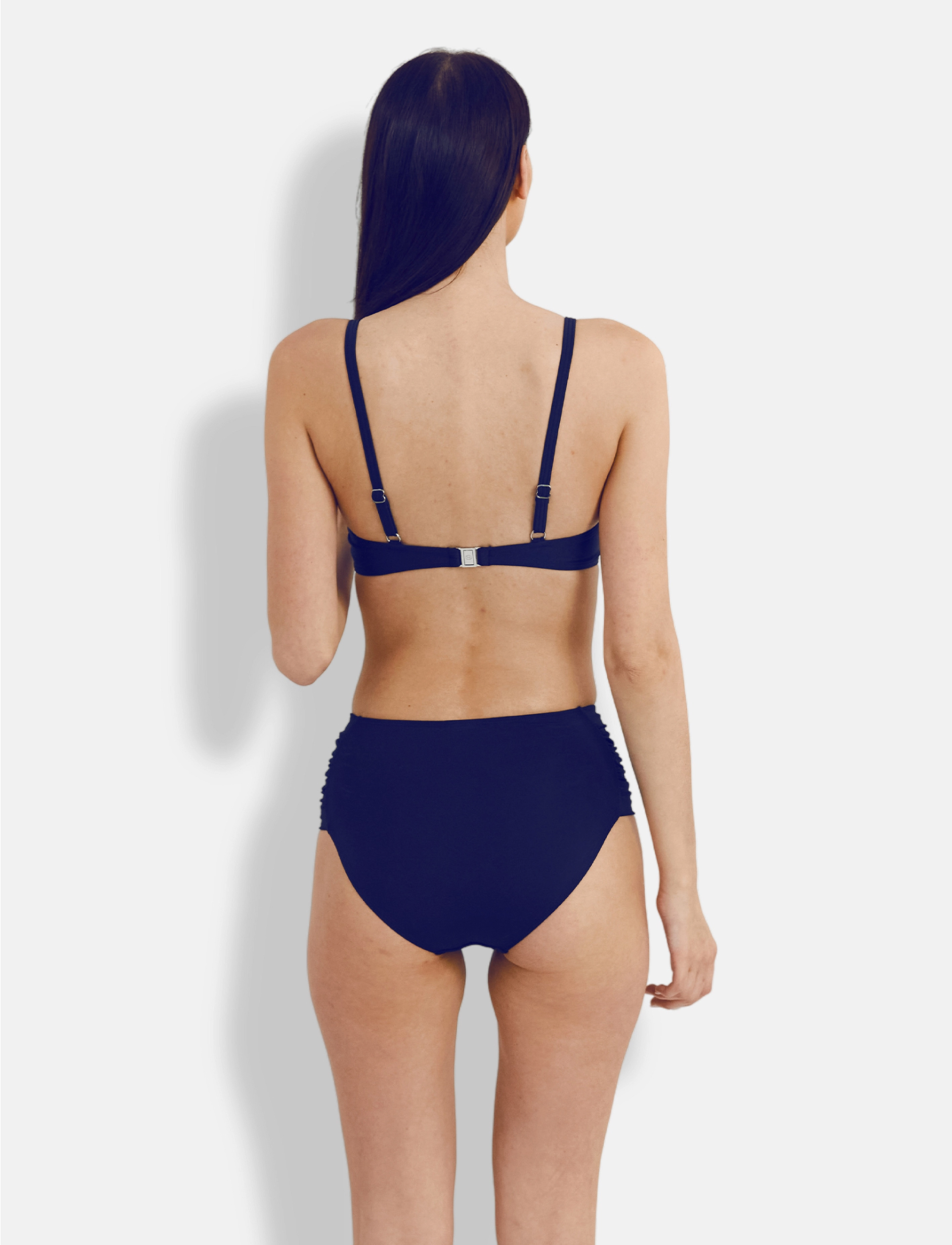 Panos Emporio - Olympia Solid Btm - kõrge pihaga bikiinid - navy - 3