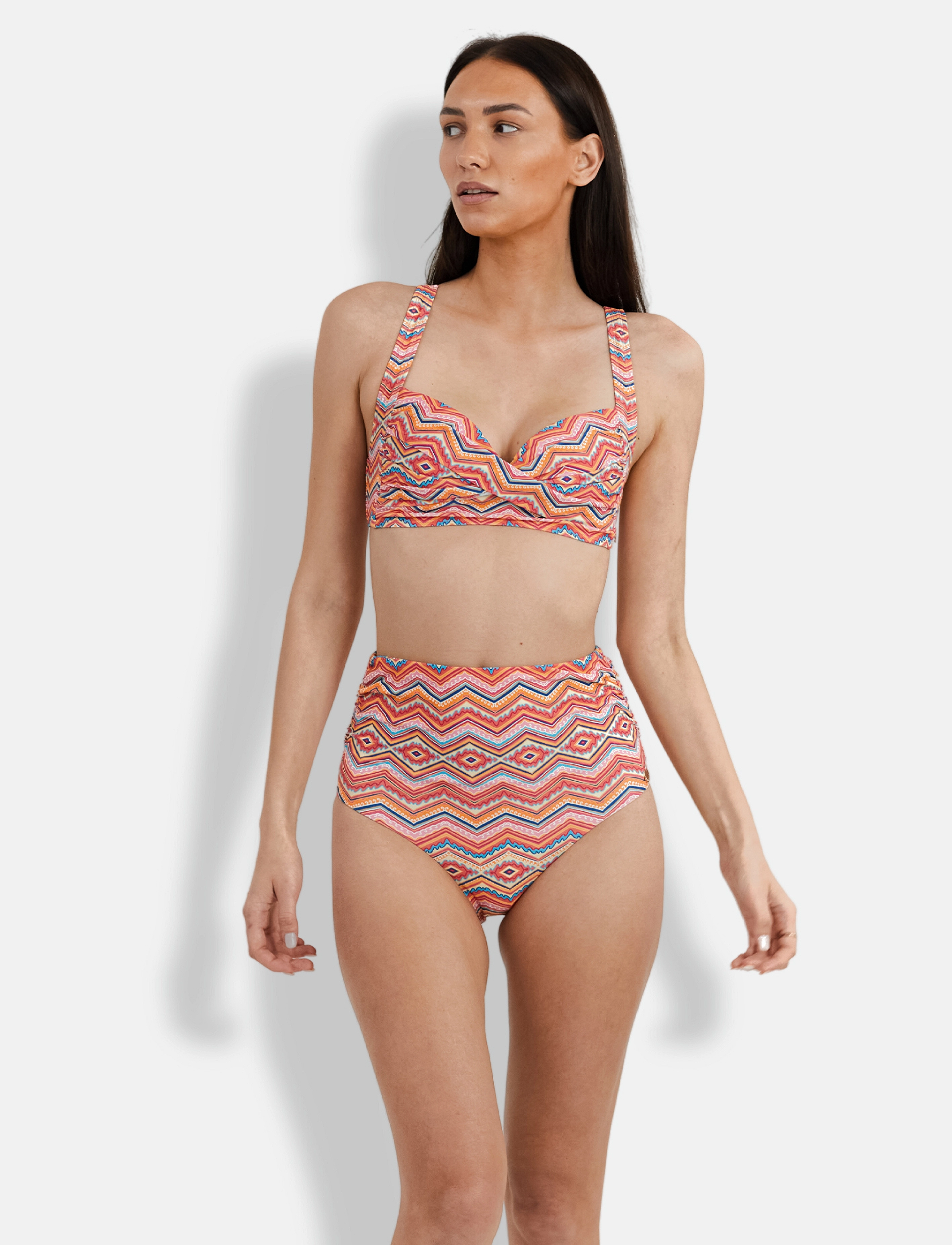 Panos Emporio - ZigZag Chara Bottom - korkeavyötäröiset bikinihousut - multi - 4