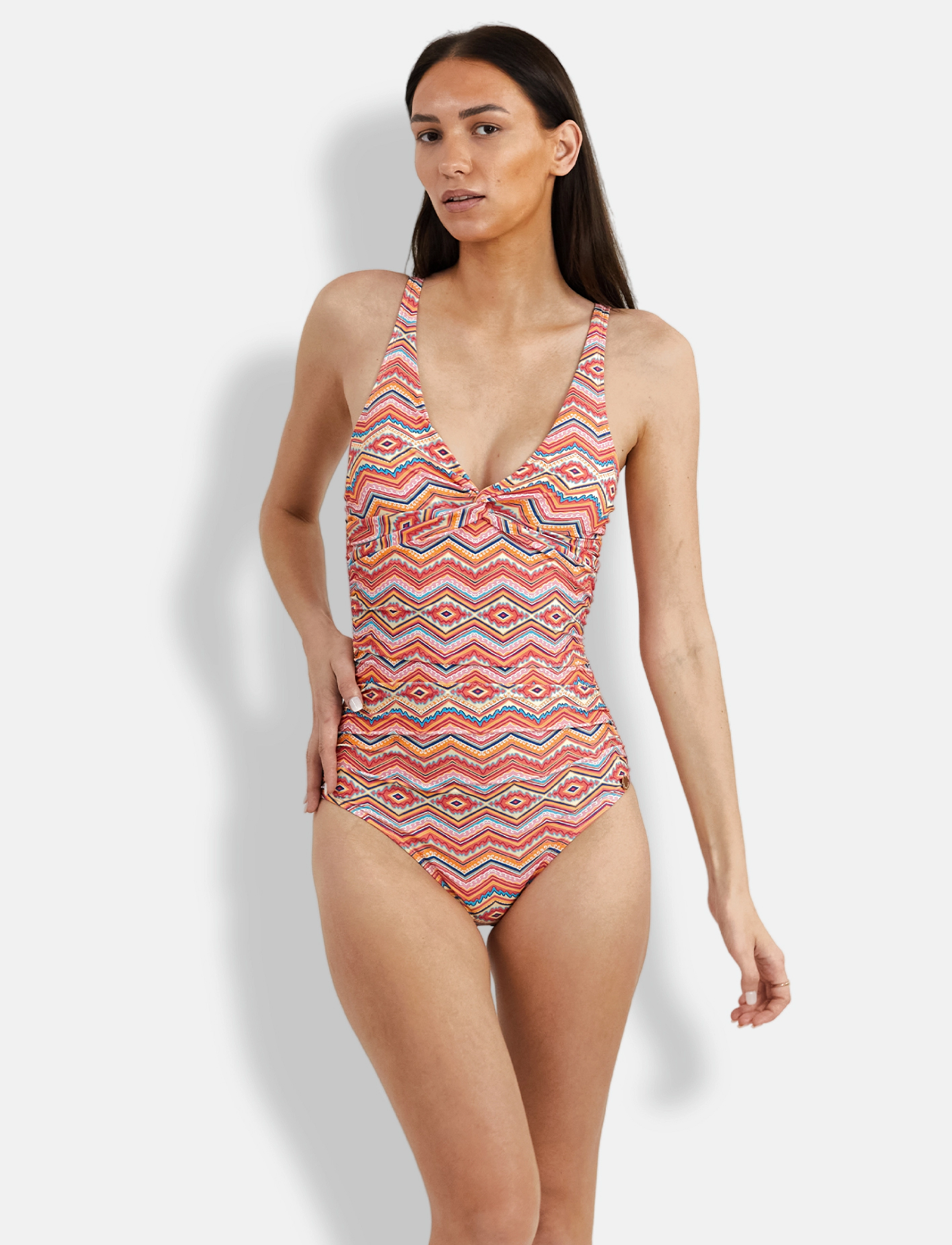 Panos Emporio Zigzag Simi Swimsuit, 36, Bademode, Rosa - Swimsuits, Frauen