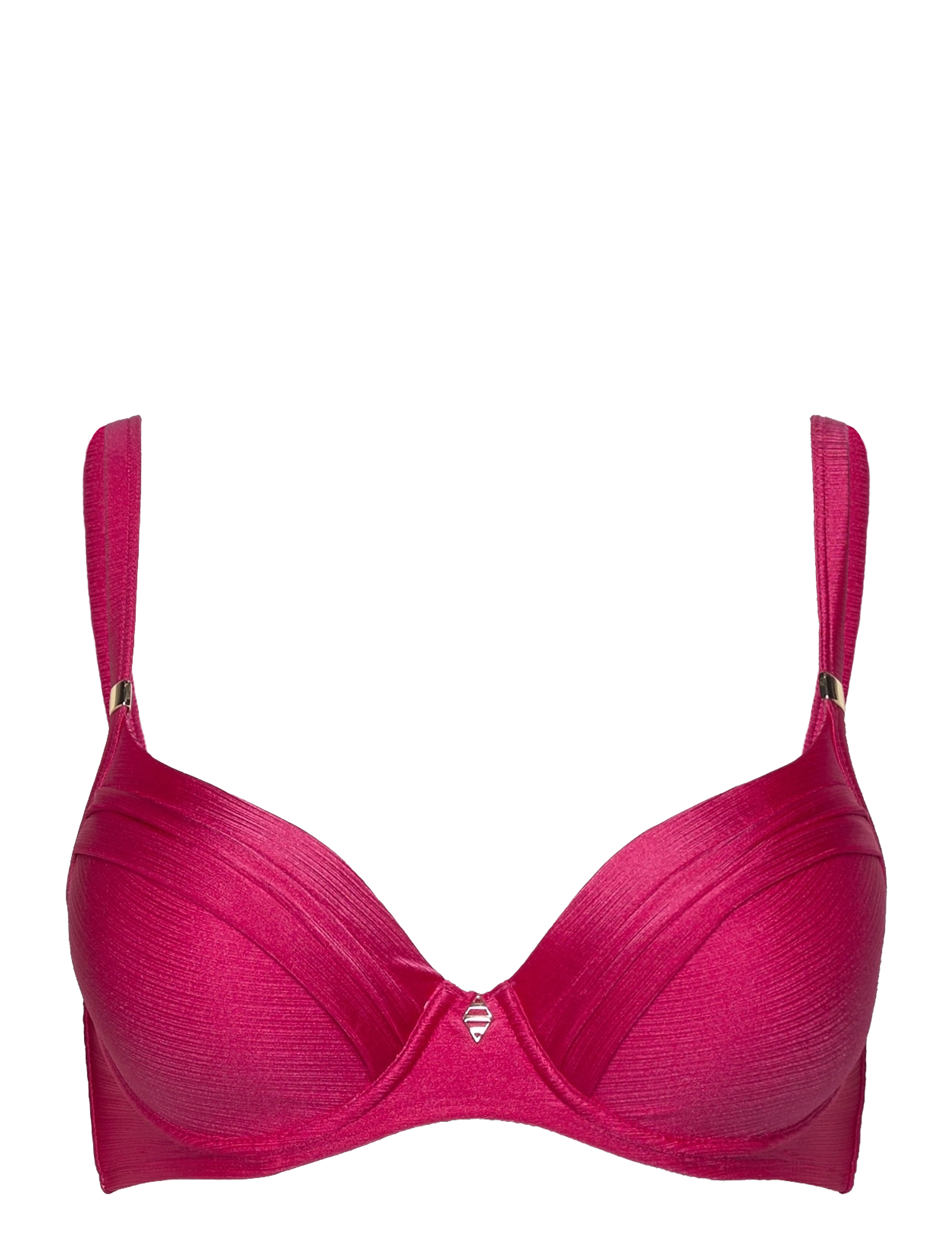 Panos Emporio Rose Lydia Top, 38, Bikini Oberteile, Rosa - Push-up Bikinitops, Frauen