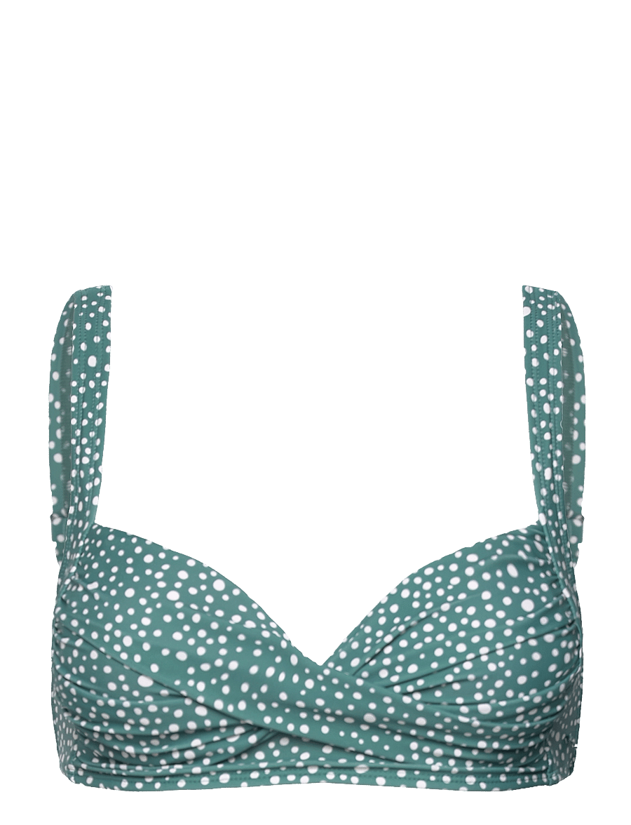 Panos Emporio - Ditsy Dots Medea Top - wired bikinitops - deep jungle - 1