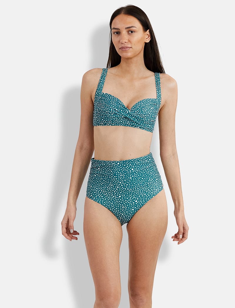 Panos Emporio - Ditsy Dots Medea Top - bikini-oberteile mit bügel - deep jungle - 0