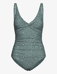 Panos Emporio - Ditsy Dots Simi Swimsuit - badedragter - deep jungle - 0