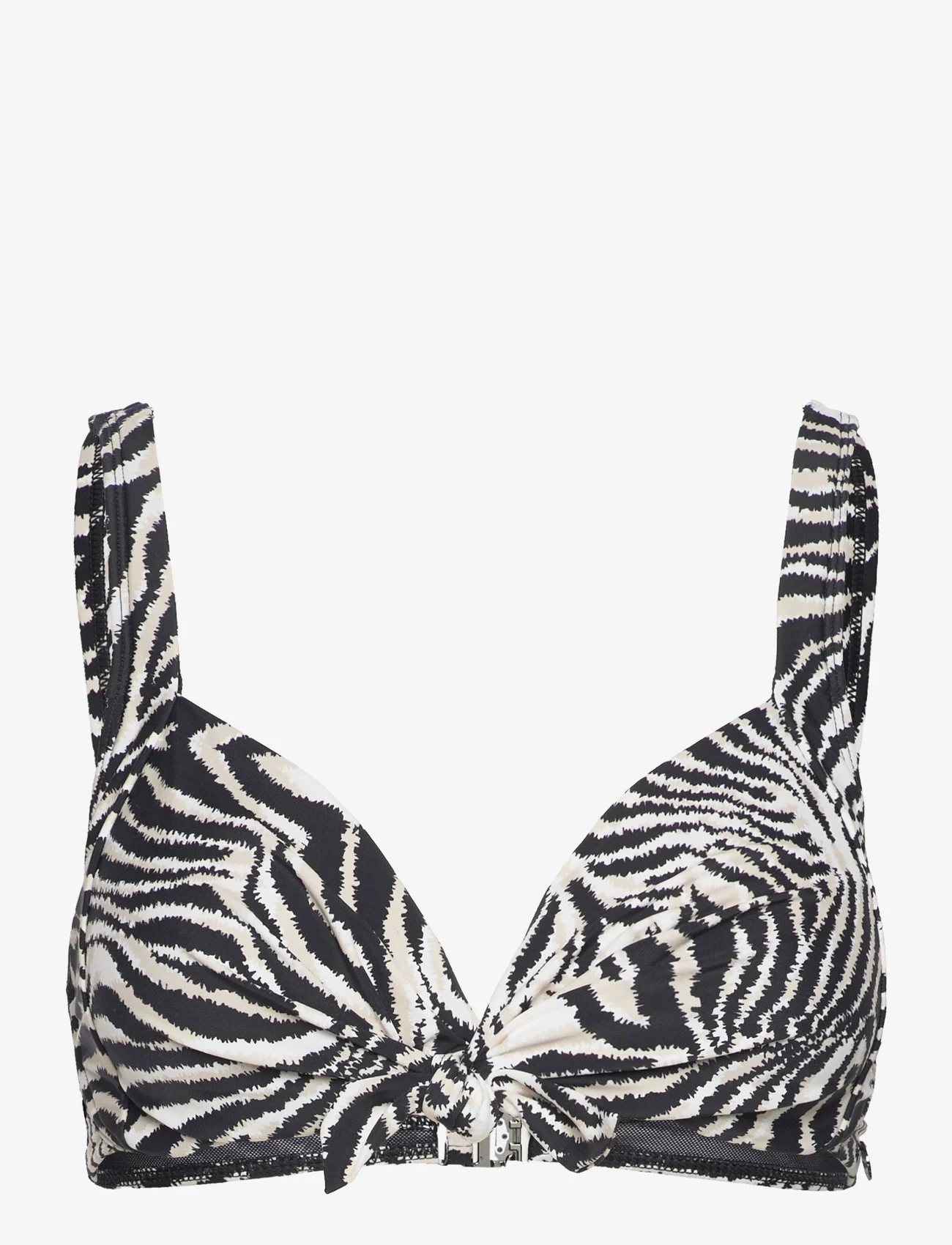 Panos Emporio - Zebra Electra Top - bikini-oberteile mit bügel - offwhite/black - 0