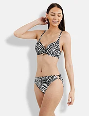 Panos Emporio - Zebra Nefeli Bottom - bikini truser - offwhite/black - 4
