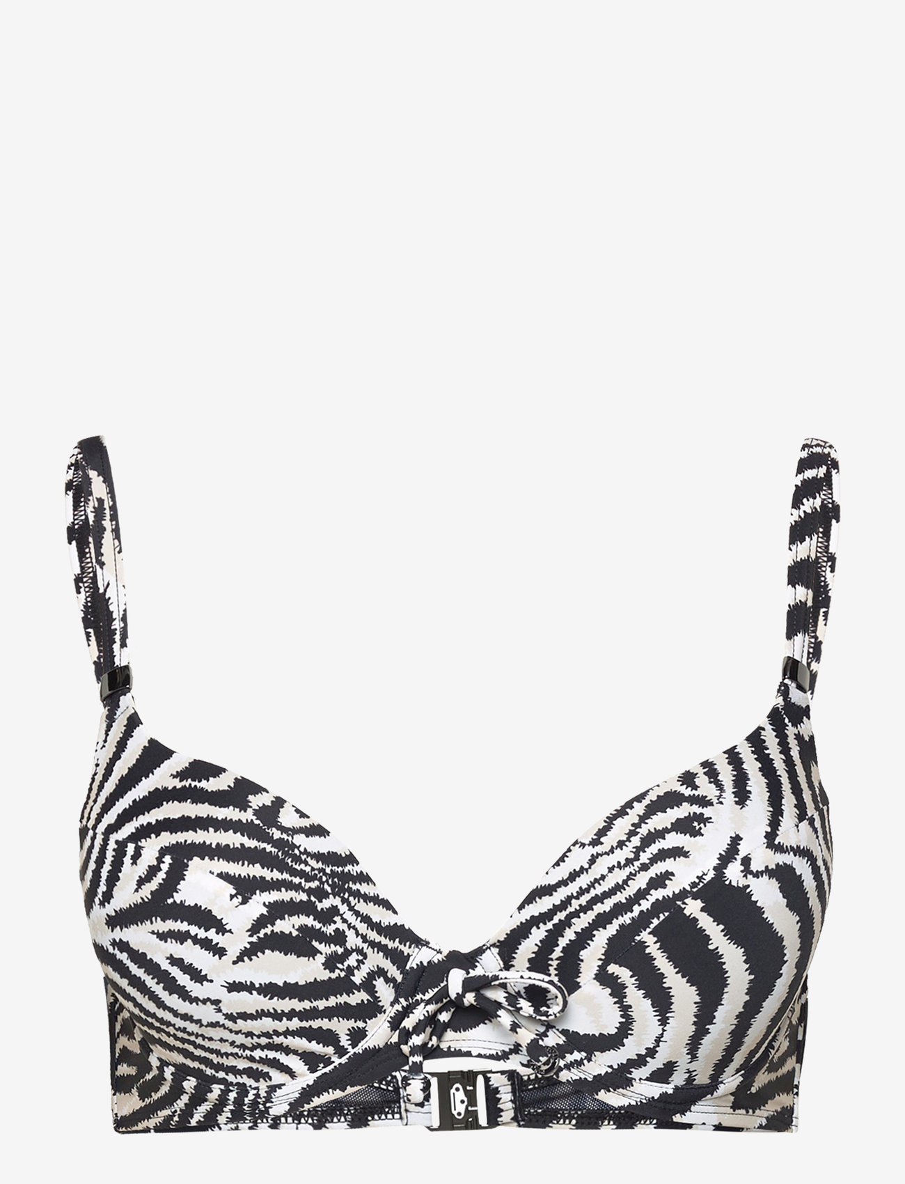 Panos Emporio - Zebra Lydia Top - push-up bikini augšiņa - offwhite/black - 1