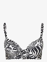 Panos Emporio - Zebra Lydia Top - push-up bikini augšiņa - offwhite/black - 0