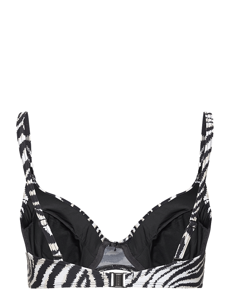 Panos Emporio - Zebra Lydia Top - push-up-bikini-oberteile - offwhite/black - 2