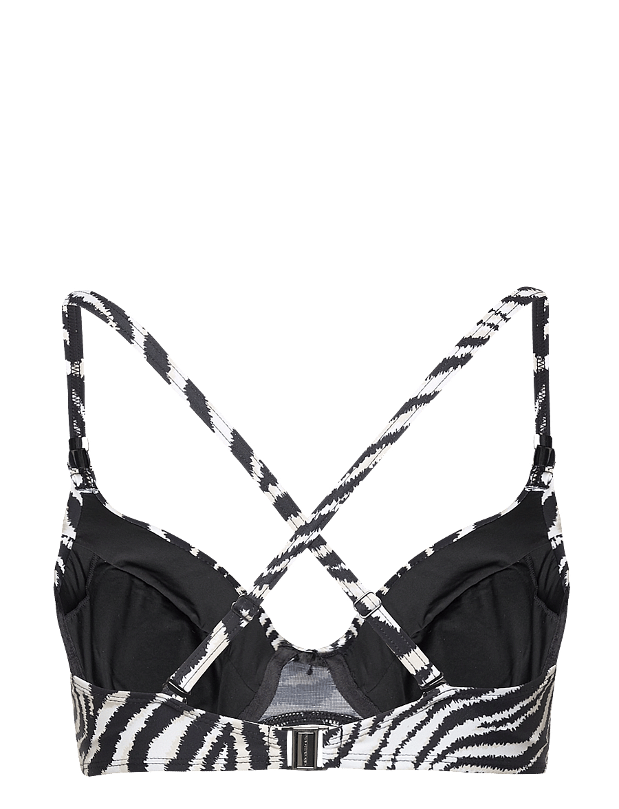 Panos Emporio - Zebra Lydia Top - push-up-bikini-oberteile - offwhite/black - 3