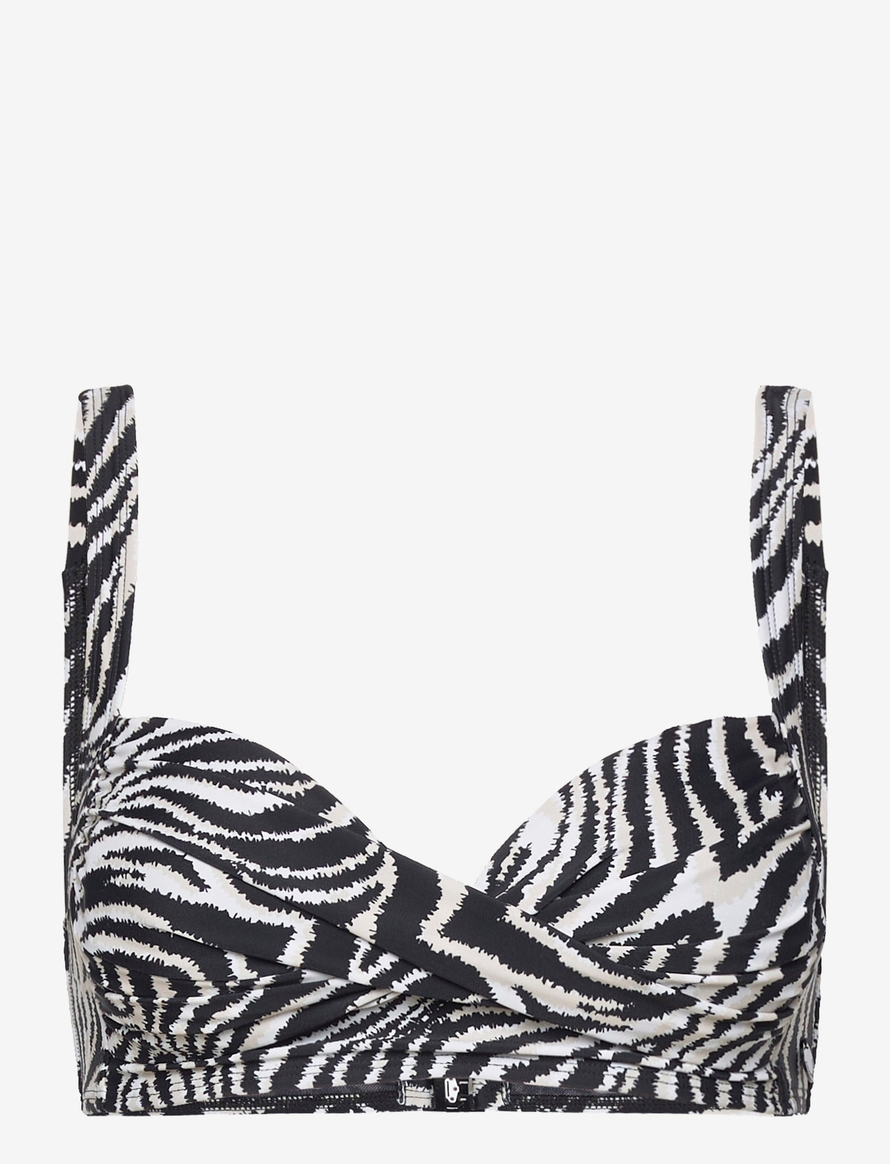 Panos Emporio - Zebra Medea Top - bandeaubikinier - offwhite/black - 1