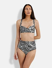 Panos Emporio - Zebra Medea Top - bandeau bikini - offwhite/black - 2