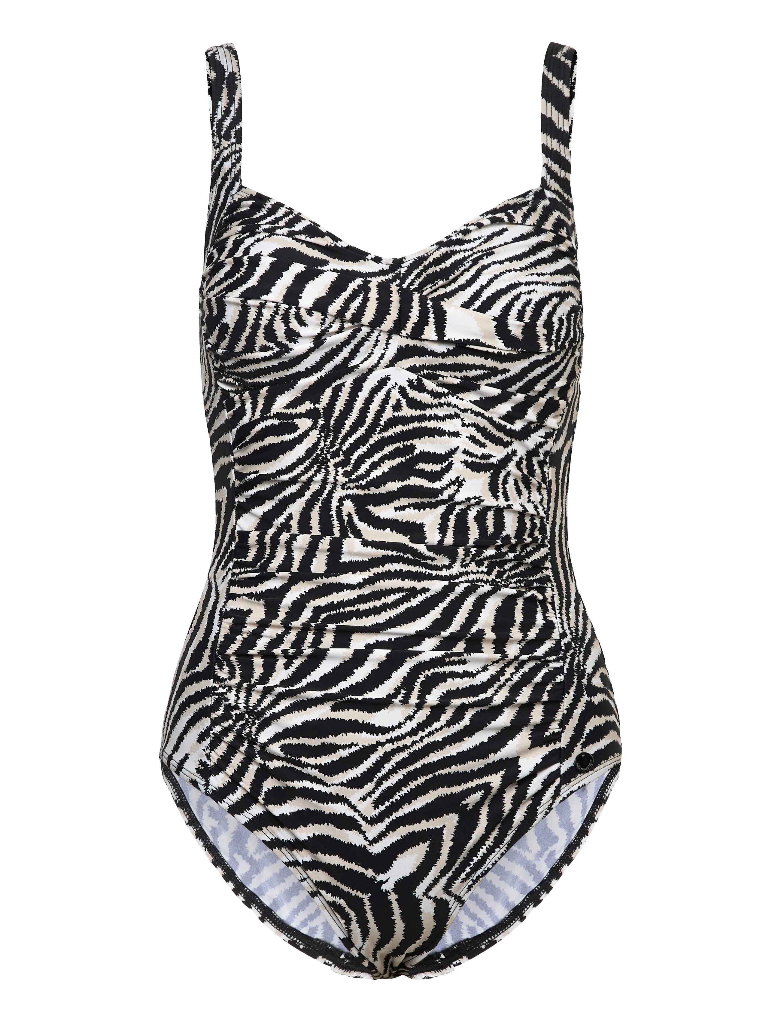 Panos Emporio Zebra Potenza swimsuit - Riided - OFFWHITE/BLACK / black