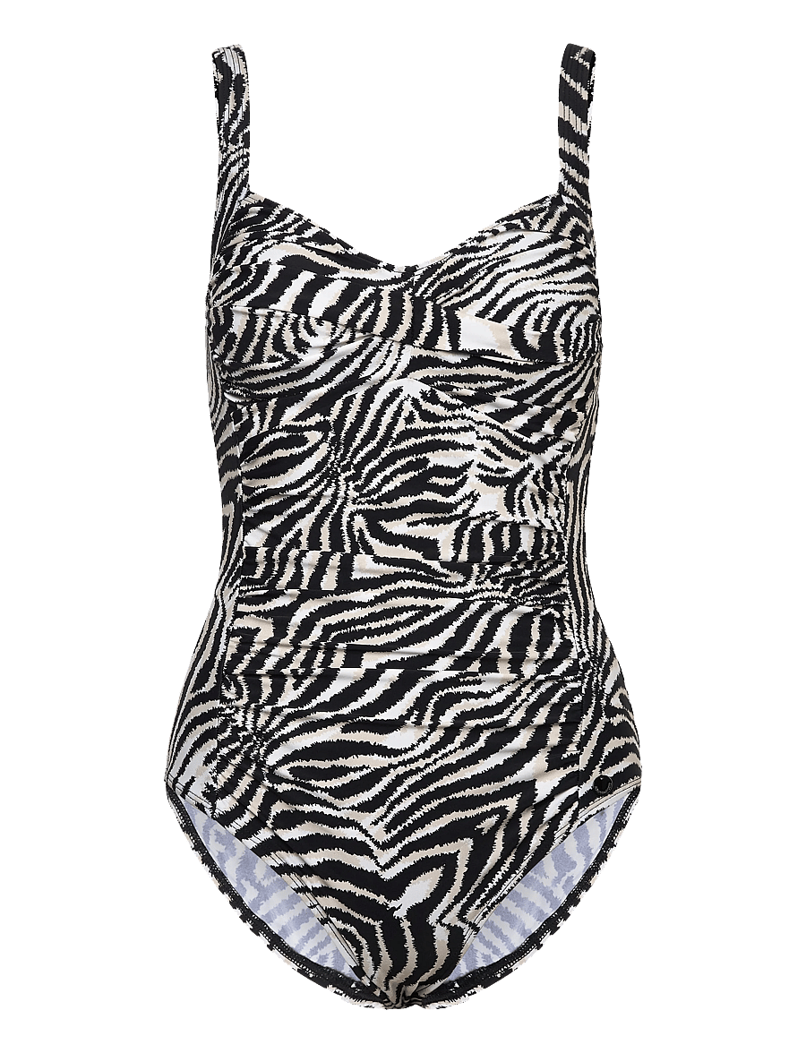 Panos Emporio - Zebra Potenza swimsuit - badedragter - offwhite/black - 1