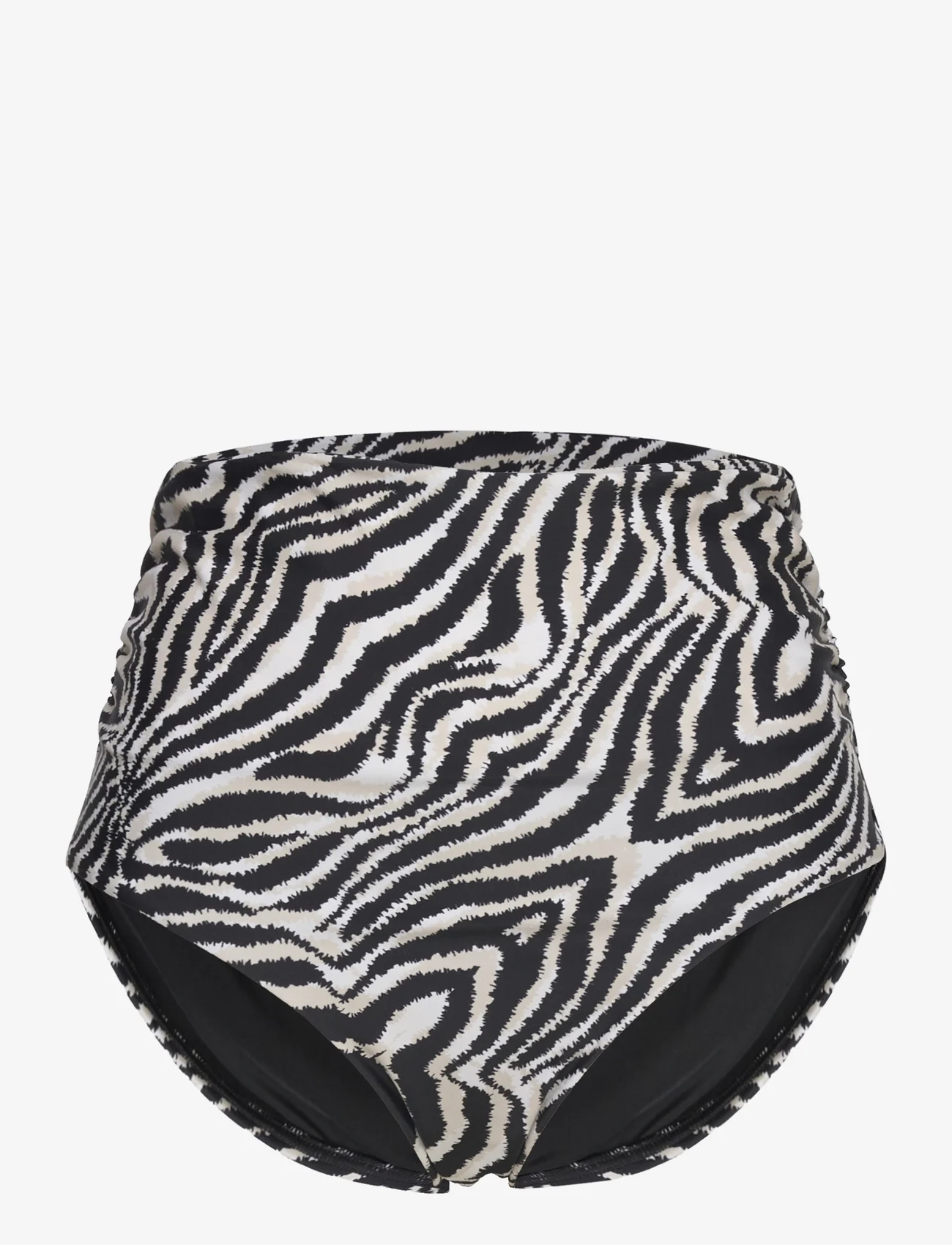 Panos Emporio - Zebra Chara Bottom - high waist bikini bottoms - offwhite/black - 1