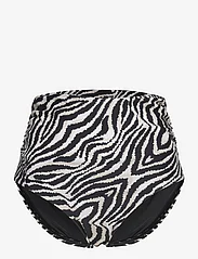 Panos Emporio - Zebra Chara Bottom - bikinio kelnaitės aukštu liemeniu - offwhite/black - 0