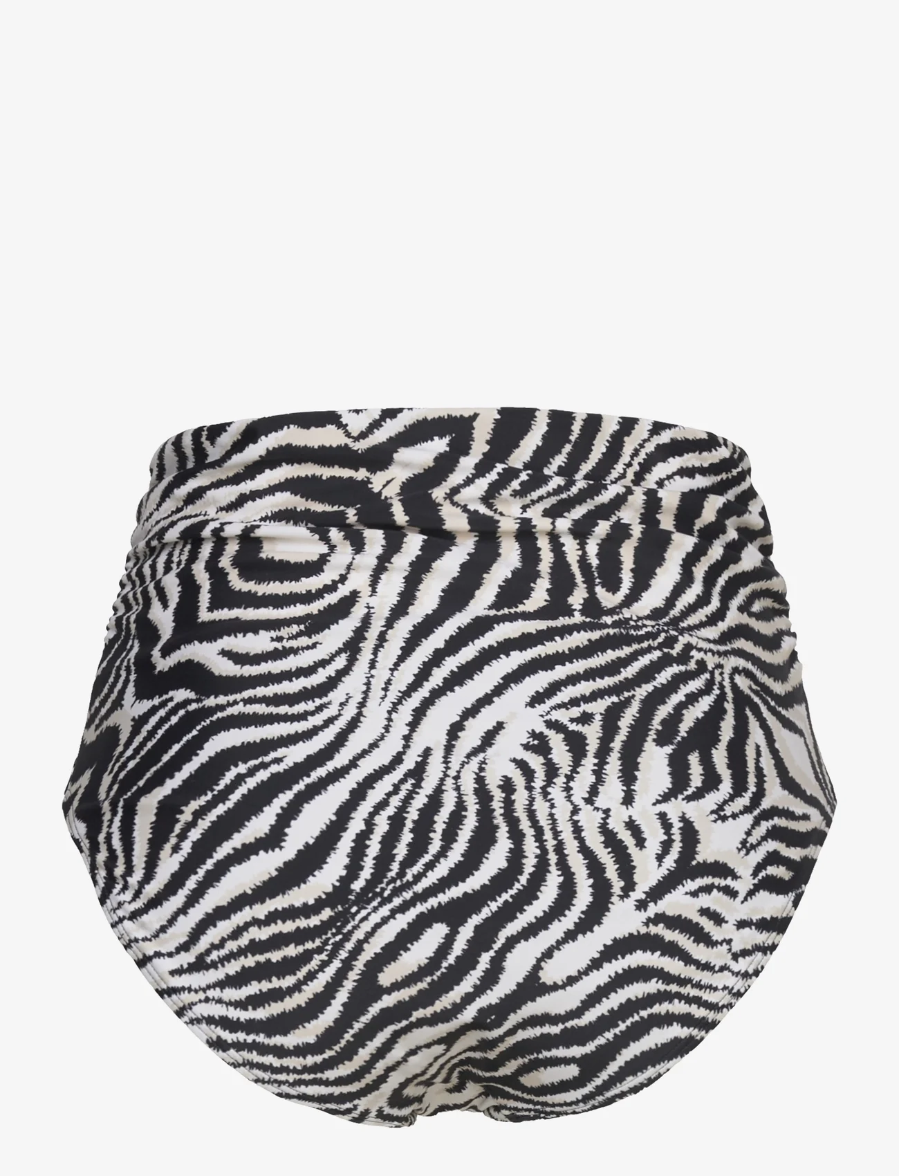 Panos Emporio - Zebra Chara Bottom - bikinio kelnaitės aukštu liemeniu - offwhite/black - 1