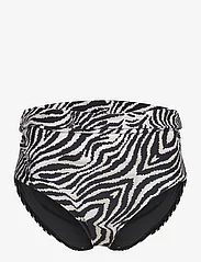 Panos Emporio - Zebra Chara Bottom - korkeavyötäröiset bikinihousut - offwhite/black - 2