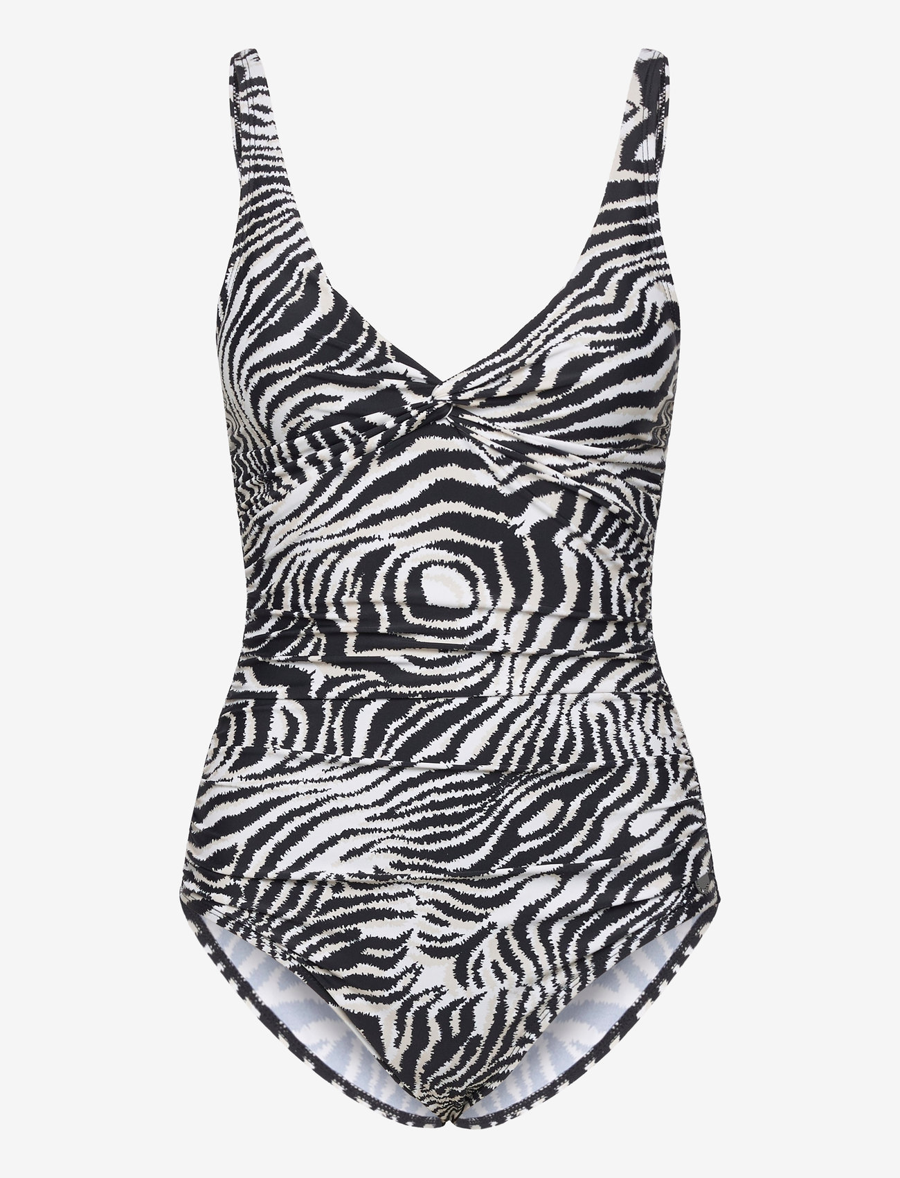 Panos Emporio - Zebra Simi Swimsuit - kostiumy kąpielowe - offwhite/black - 1