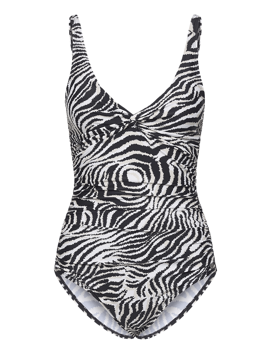 Panos Emporio - Zebra Simi Swimsuit - badeanzüge - offwhite/black - 1