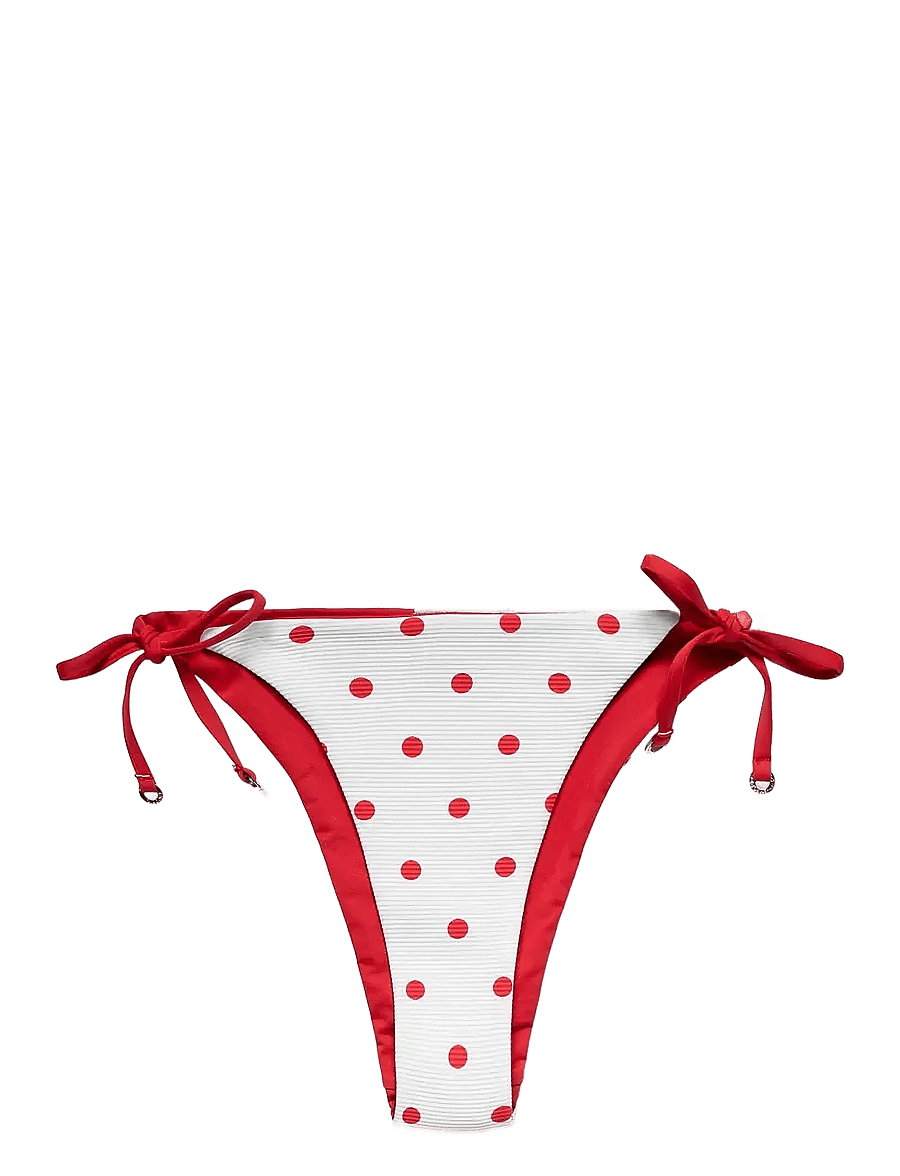 Panos Emporio - Polka Dot Iliana Reversible Bottom - küljelt seotavad bikiinid - white/red - 1