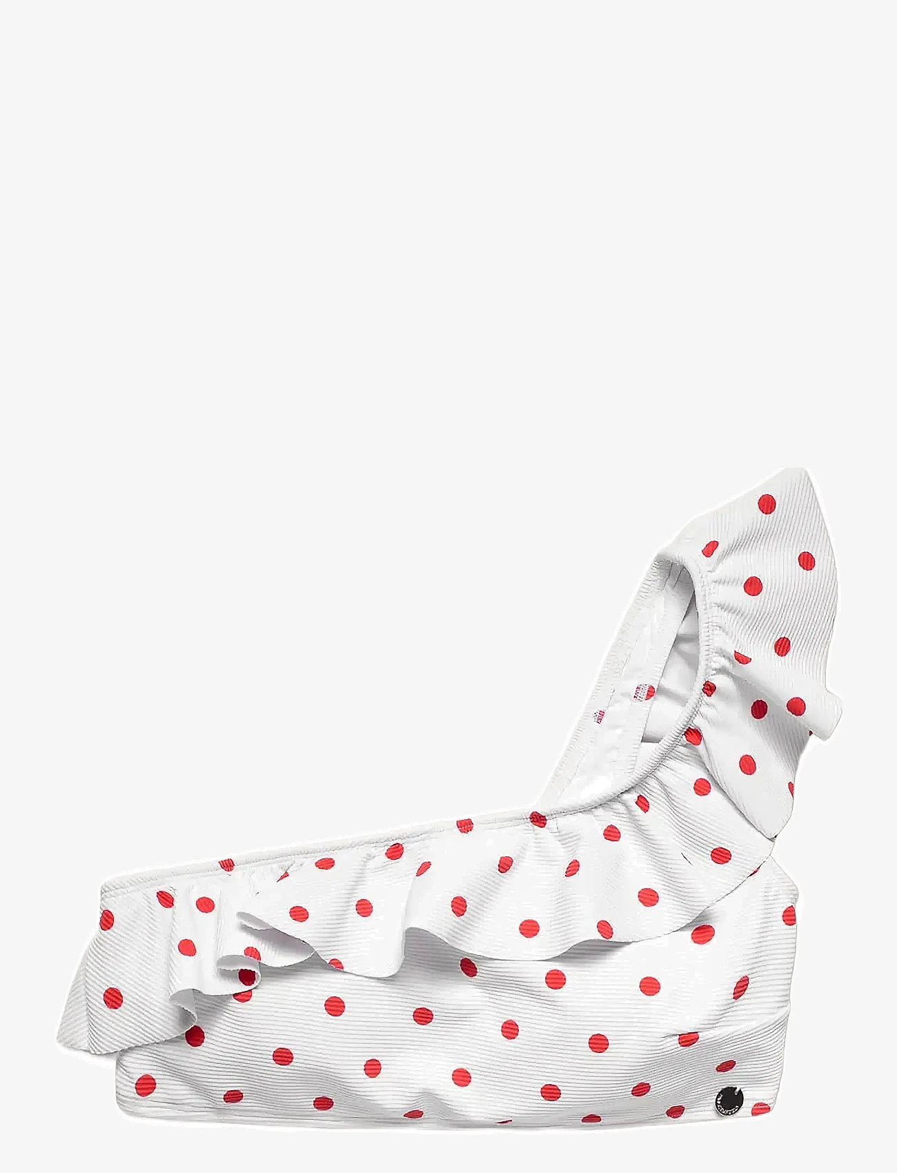 Panos Emporio - Polka dot Helle top - bandeaubikinier - white/red - 0