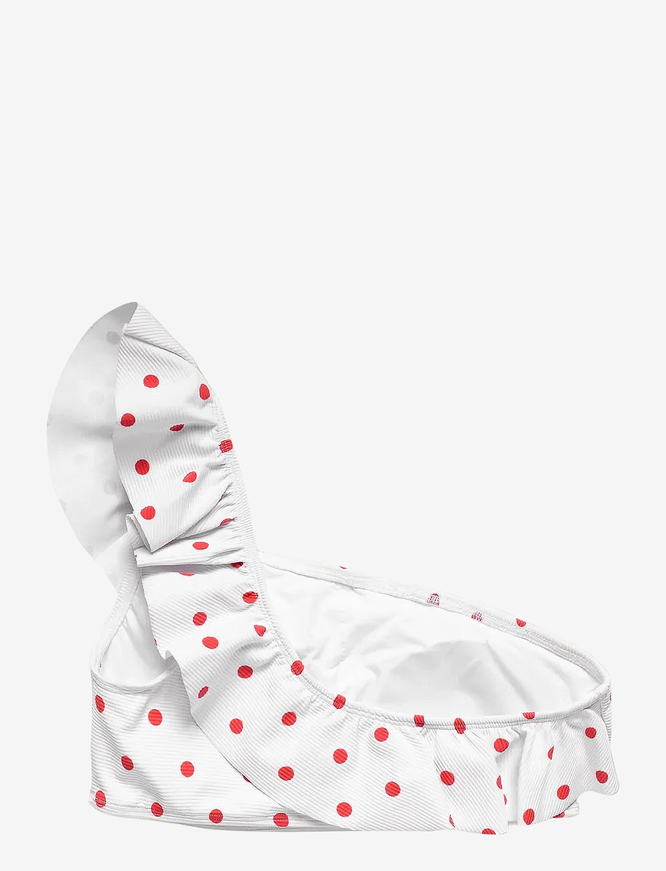 Panos Emporio - Polka dot Helle top - bandeaubikinier - white/red - 2