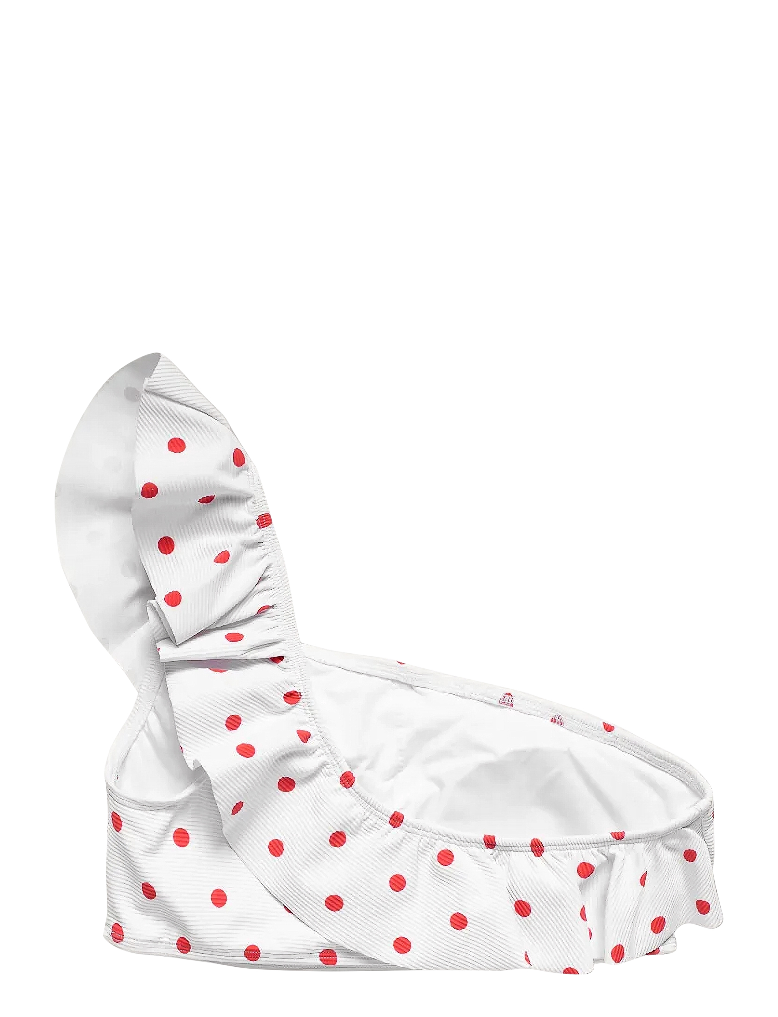 Panos Emporio - Polka dot Helle top - bandeau-bikinis - white/red - 2