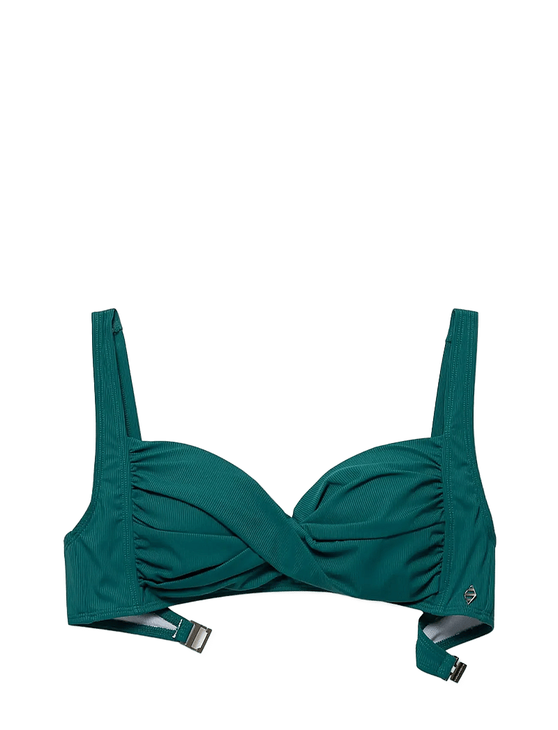 Panos Emporio - Rib Medea top - dreieck-bikini-oberteile - lagoon - 1