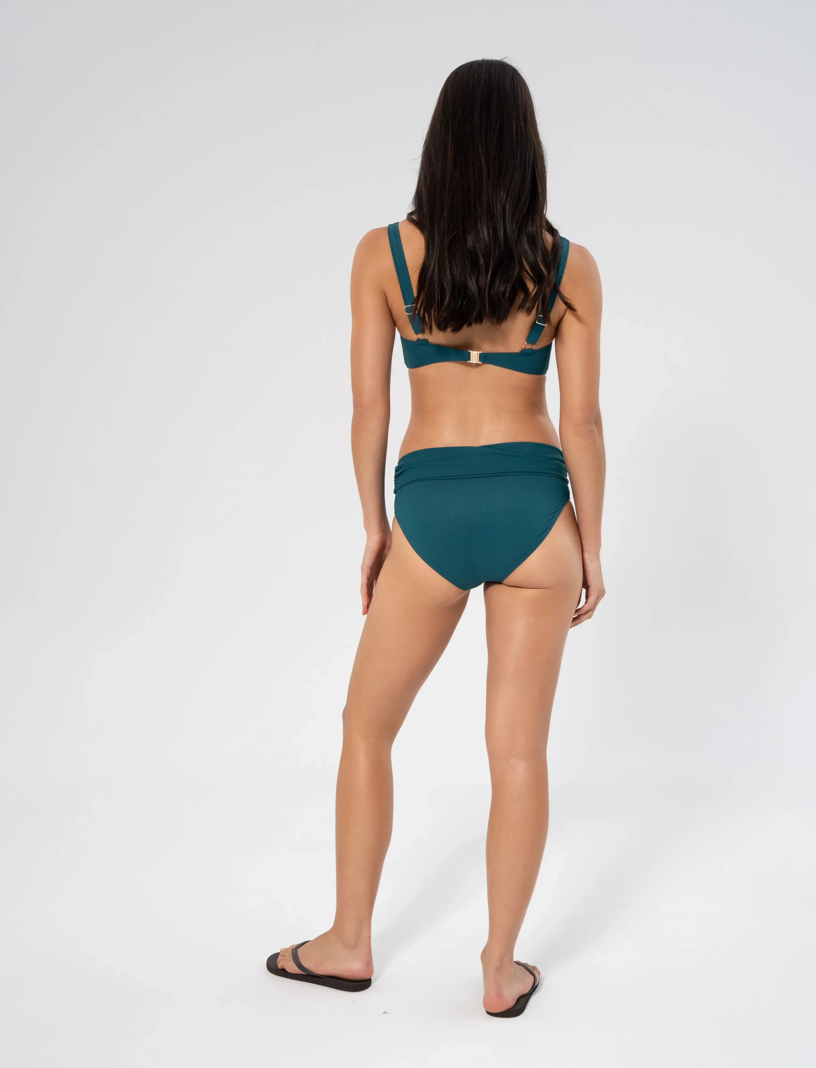 Panos Emporio - Rib Medea top - dreieck-bikini-oberteile - lagoon - 3