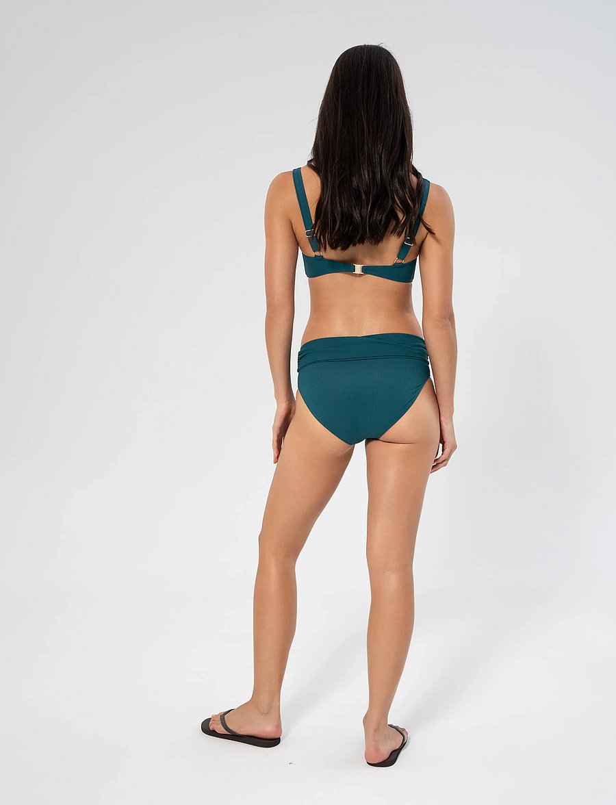 Panos Emporio - Rib Chara bottom - bikinihosen mit hoher taille - lagoon - 2