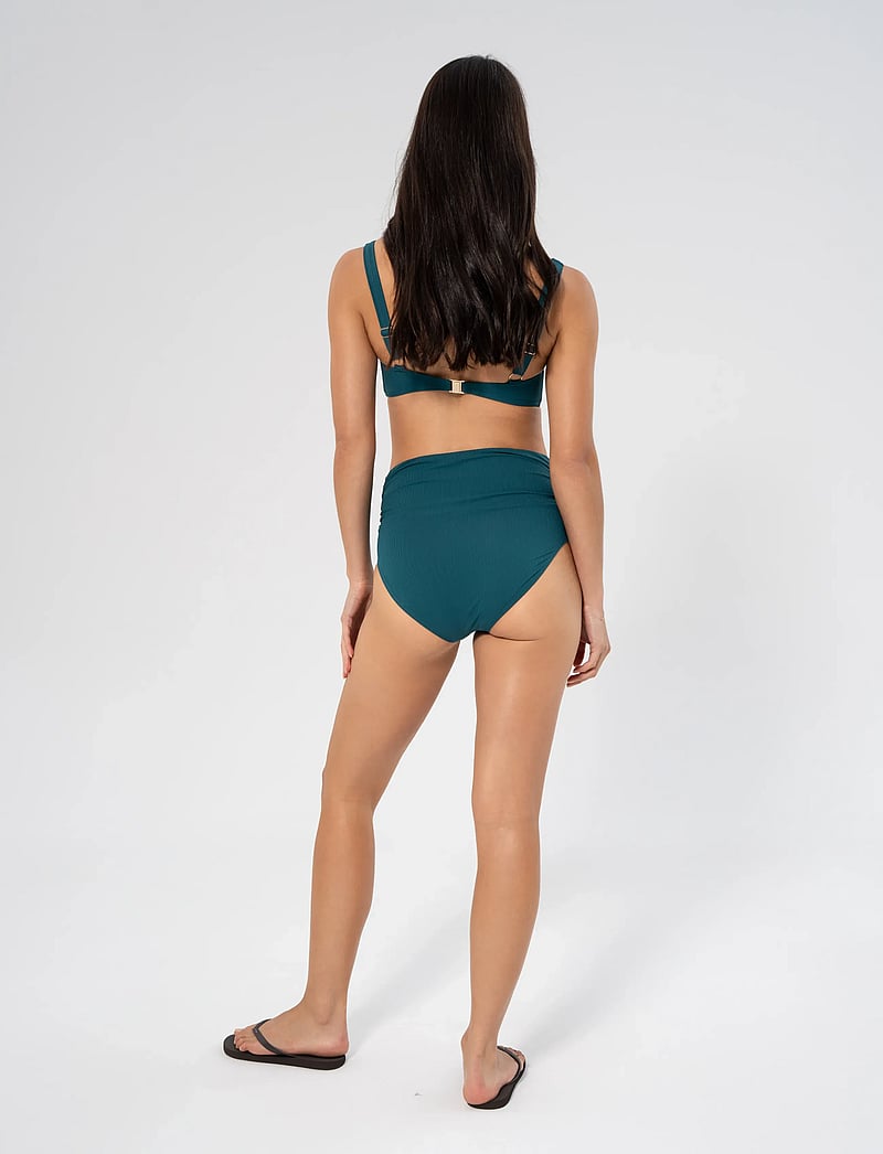 Panos Emporio - Rib Chara bottom - high waist bikini bottoms - lagoon - 3