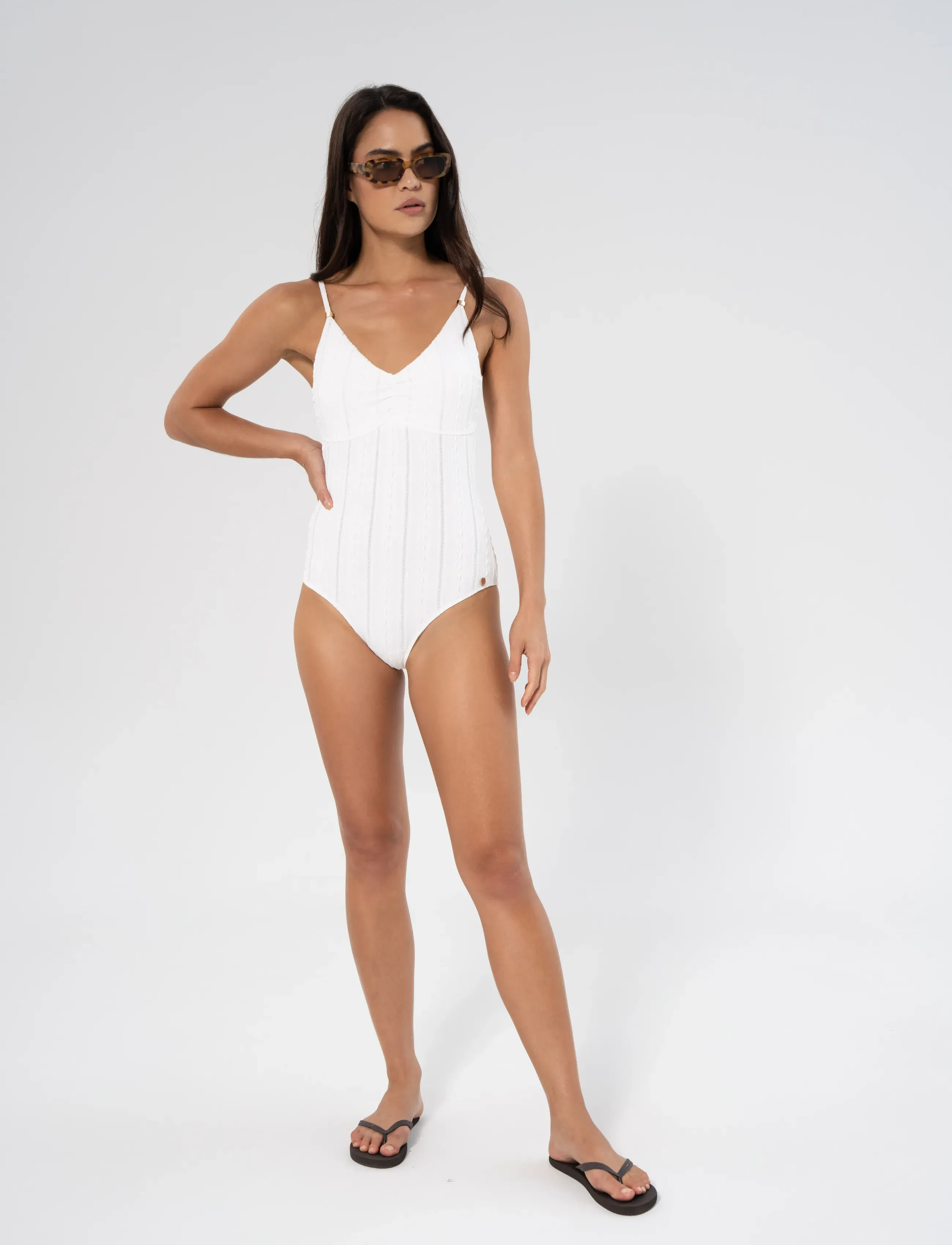 Panos Emporio Daisy Milos Swimsuit, 40, Bademode, Weiß - Swimsuits, Frauen
