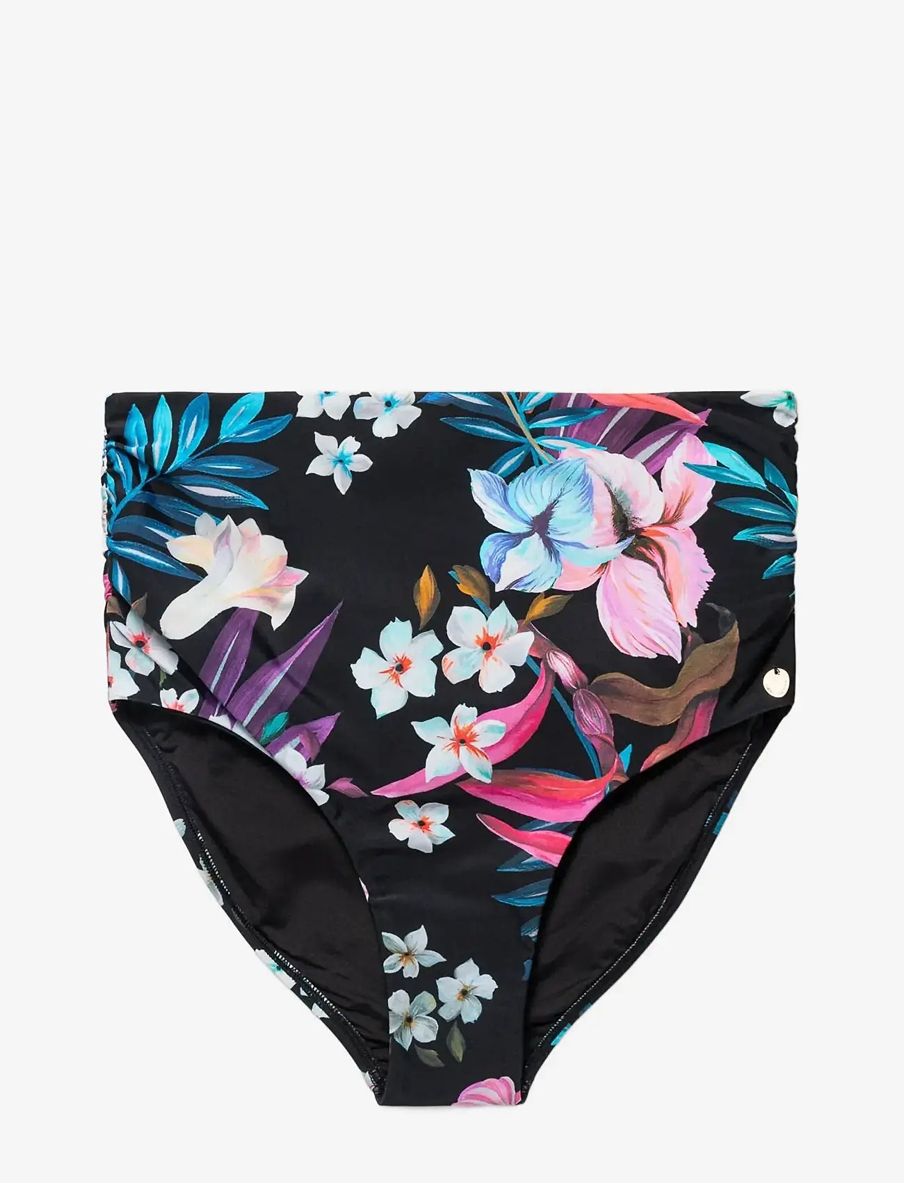 Panos Emporio - Night Jungle Chara bottom - højtaljede bikinitrusser - black - 1