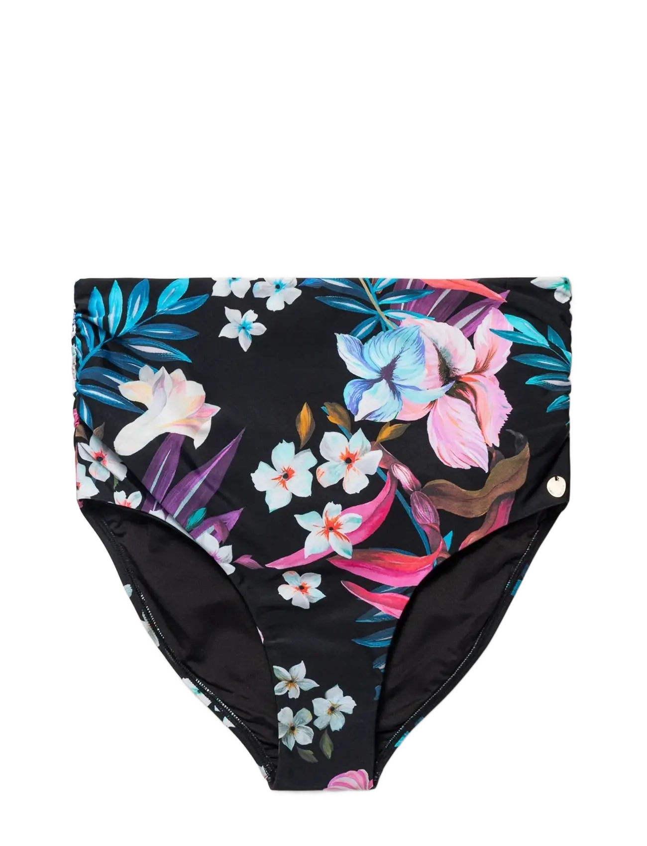Panos Emporio Night Jungle Chara bottom - Bikinihosen mit hoher Taille - BLACK / multi