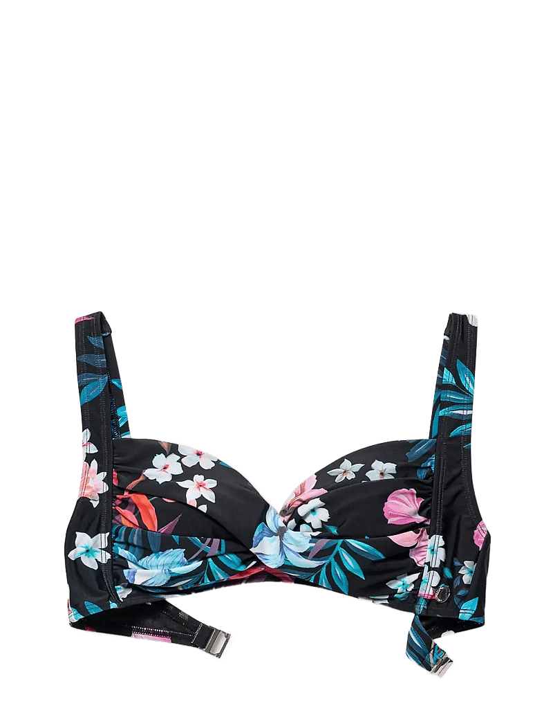 Panos Emporio - Night Jungle Medea top - triangle bikinis - black - 1