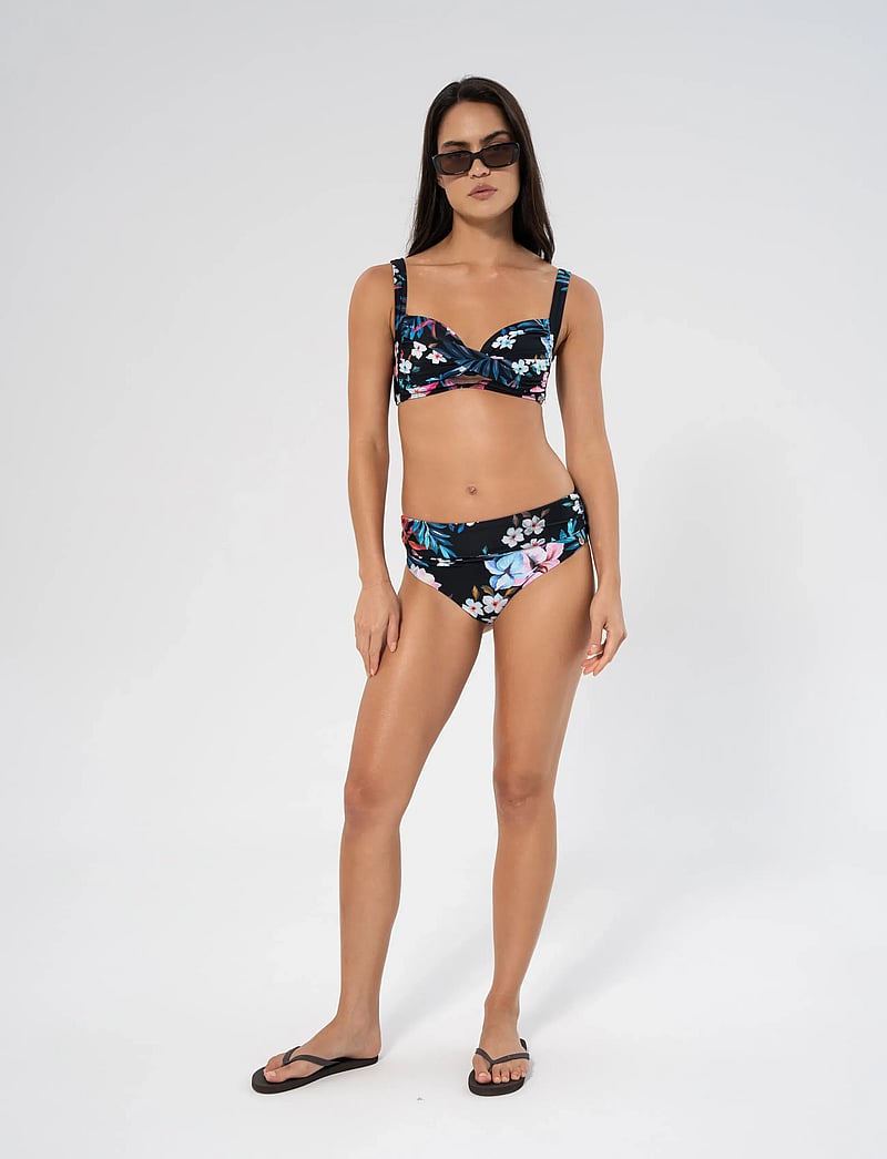 Panos Emporio - Night Jungle Medea top - triangle bikinis - black - 0