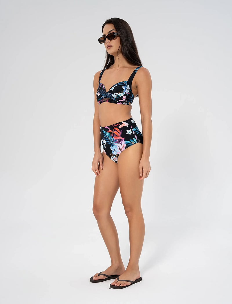 Panos Emporio - Night Jungle Medea top - triangle bikinis - black - 2